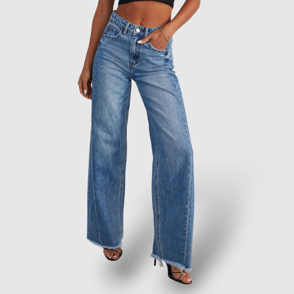 Leoré | Women's Wide-Leg Denim Jeans