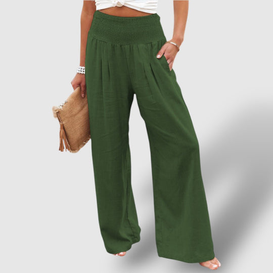 Leoré | Women's Casual Wide-Leg Linen Pants