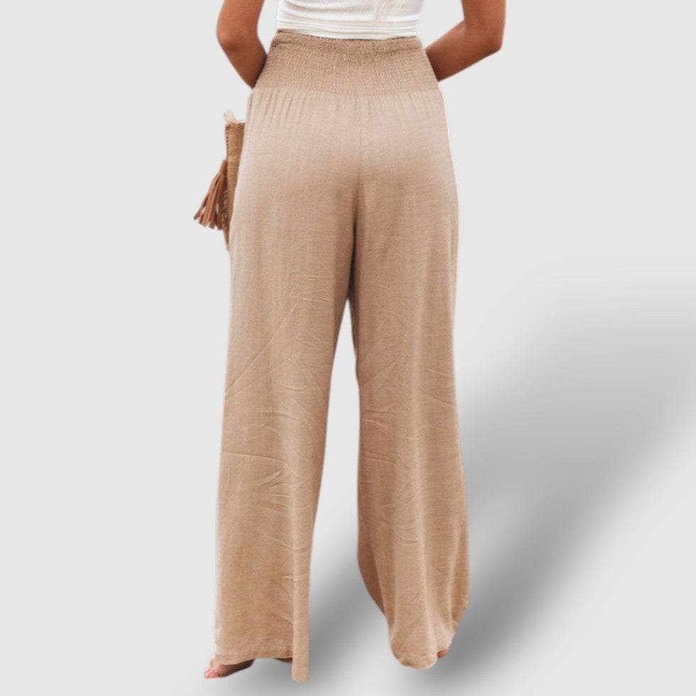 Leoré | Women's Casual Wide-Leg Linen Pants