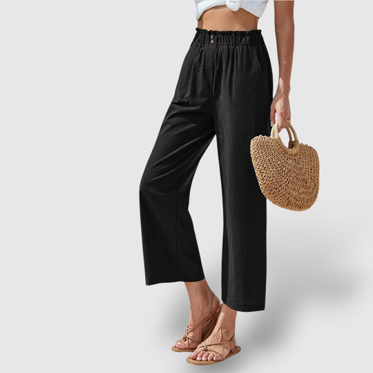 Leoré | Women's Linen Wide-Leg Pants