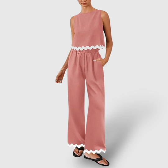 Leoré | Women's Cotton Blend 2-Piece Set