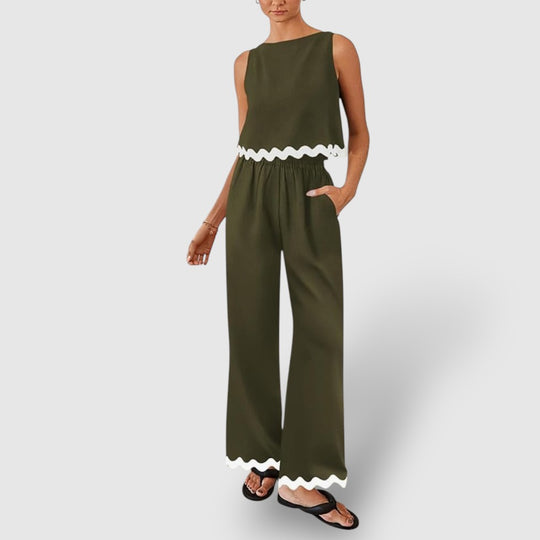 Leoré | Women's Cotton Blend 2-Piece Set