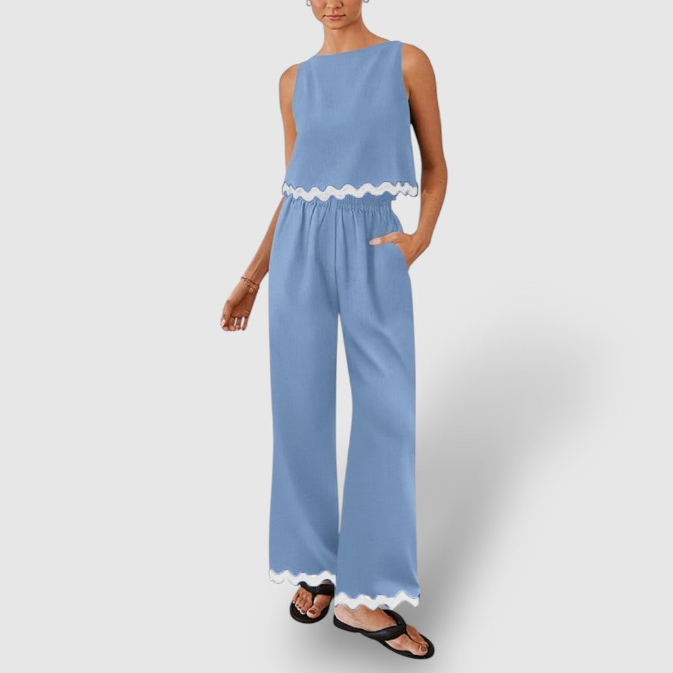 Leoré | Women's Cotton Blend 2-Piece Set