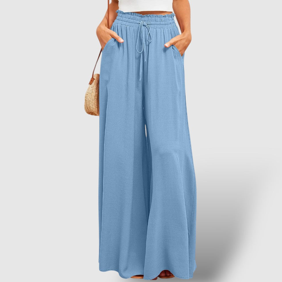 Leoré | Women's Casual Wide-Leg Linen Pants