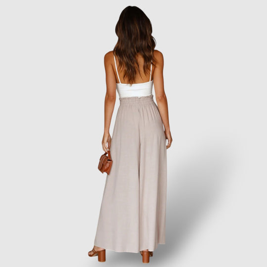 Leoré | Women's Casual Wide-Leg Linen Pants