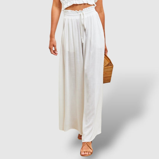 Leoré | Women's Casual Wide-Leg Linen Pants