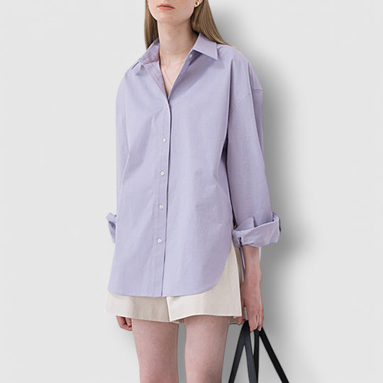 Leoré | Women's Oversized Long Sleeve Cotton Shirt