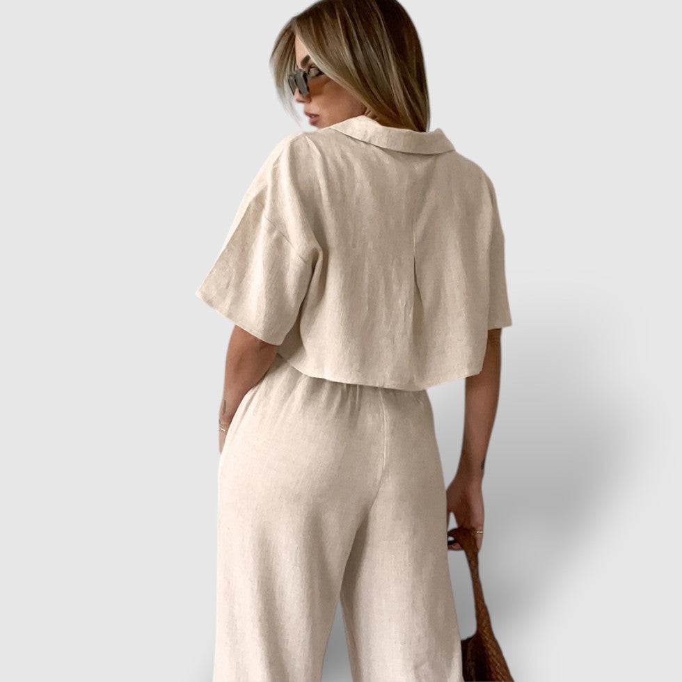 Leoré | Women's Linen Two-Piece Set