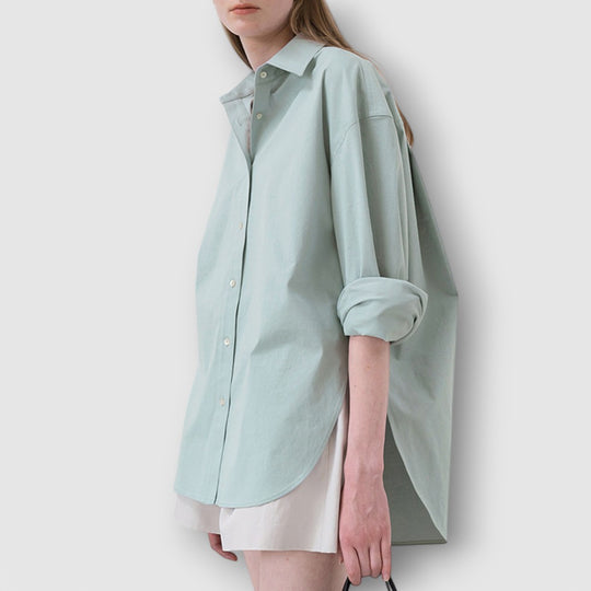 Leoré | Women's Oversized Long Sleeve Cotton Shirt