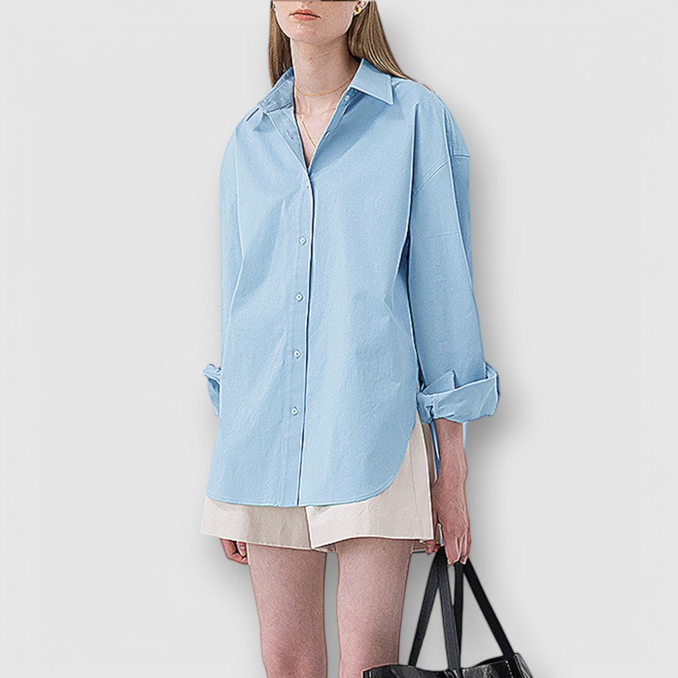 Leoré | Women's Oversized Long Sleeve Cotton Shirt