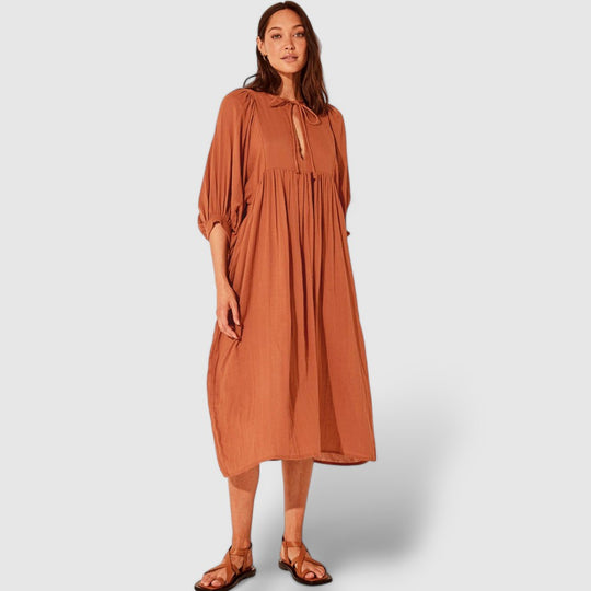 Leoré | Women's Loose Sleeve Midi Dress